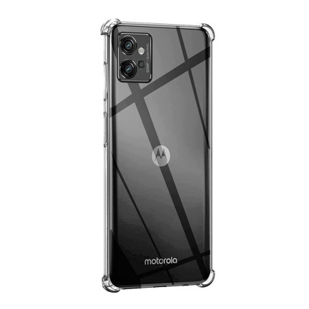 Husa Antisoc compatibila Motorola Moto G32 , High Tech, Silicon Slim, Transparent