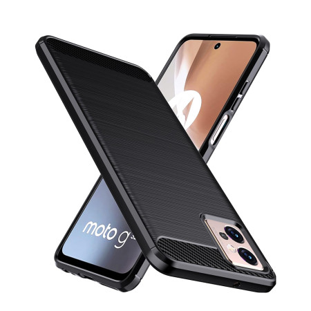 Husa Carbon compatibila Motorola Moto G32, Tech Protect Anti-Soc, Negru