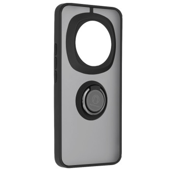 Husa pentru Honor Magic 6 Pro, Glinth Magnet Auto si Inel Rotativ, Negru