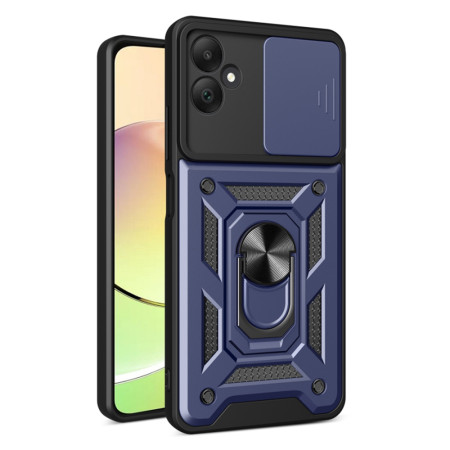 Husa pentru Samsung Galaxy A05, Slide si Snap, Magnetic Ring, Blue