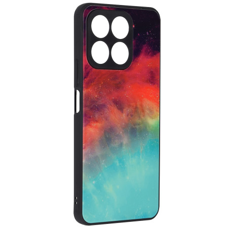Husa pentru Honor X8a, Tech Glass, Glaze, Fiery Ocean