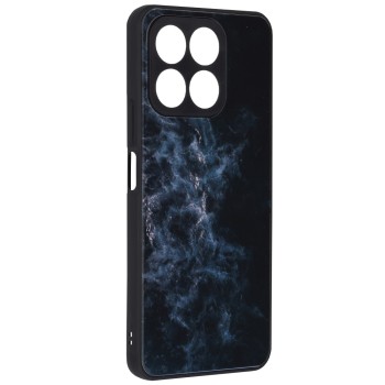 Husa pentru Honor X8a, Tech Glass, Glaze, Blue Nebula