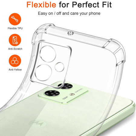 Husa Antisoc pentru Motorola Moto G54 Power Edition / G64, AirBag PRO, Clear