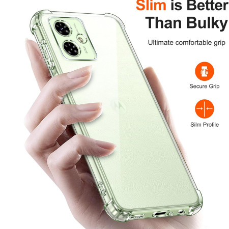 Husa Antisoc pentru Motorola Moto G54 Power Edition / G64, AirBag PRO, Clear