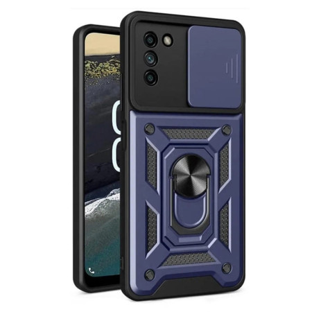 Husa pentru Nokia G11 / G21, Slide si Snap, Magnetic Ring, Blue