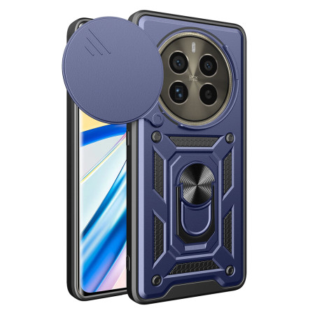 Husa pentru Realme 12 Pro / 12 Pro+, Magnetic Ring, CamShield, Blue