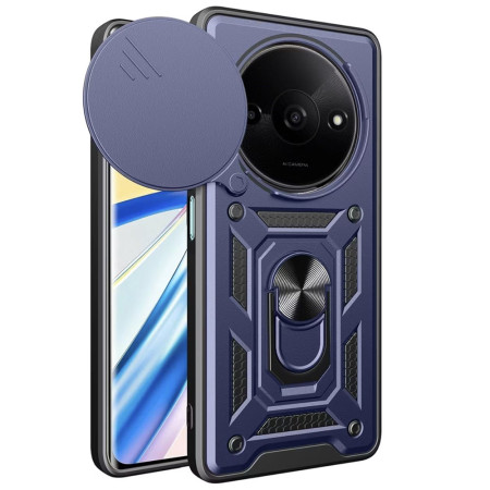 Husa pentru Xiaomi Redmi A3, Magnetic Ring, CamShield, Blue