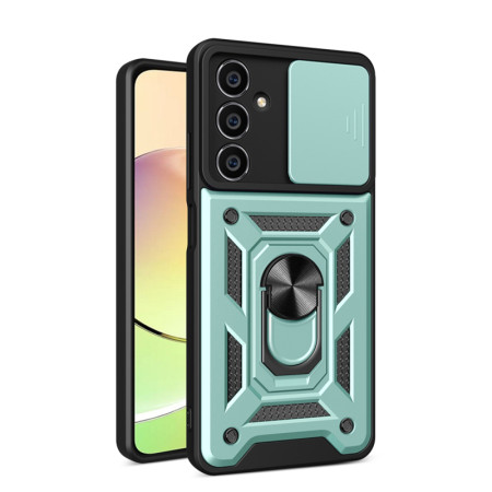 Husa pentru Samsung Galaxy M15, CamShield Protectie Camera, Inel Magnetic, Slide si Snap, Green