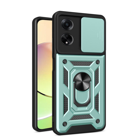 Husa pentru Oppo A98 5G, CamShield Protectie Camera, Inel Magnetic, Slide si Snap, Green