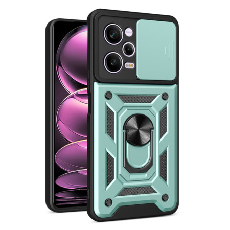Husa pentru Xiaomi Redmi Note 12 Pro 5G / Poco X5 Pro, CamShield Protectie Camera, Inel Magnetic, Slide si Snap, Green