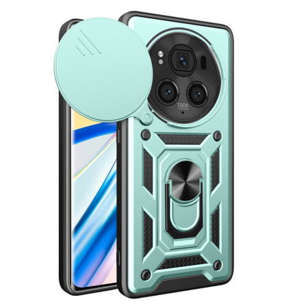 Husa pentru Honor Magic 6 Pro, CamShield Protectie Camera, Inel Magnetic, Slide si Snap, Green