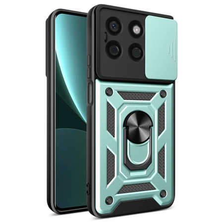 Husa pentru Honor X8b, CamShield Protectie Camera, Inel Magnetic, Slide si Snap, Green