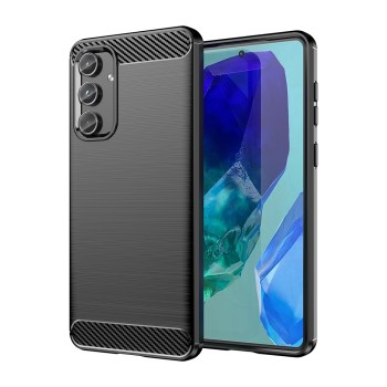 Husa Carbon pentru Samsung Galaxy M55, Tech Protects, Black