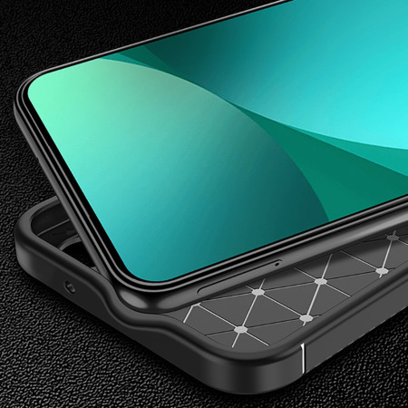 Husa pentru Xiaomi 14 Ultra, CarbonFiber, Premium, Black