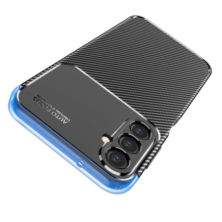 Husa pentru Samsung Galaxy A15 4G / A15 5G, CarbonFiber, Premium, Black