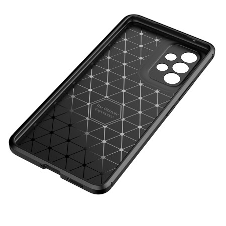Husa pentru Samsung Galaxy A23 4G / A23 5G, CarbonFiber, Premium, Black