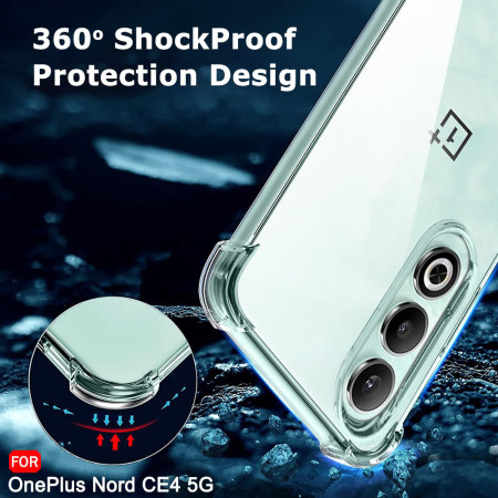 Husa Antisoc pentru OnePlus Nord CE4, AirBag PRO, Clear