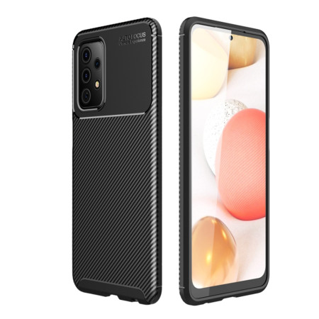 Husa pentru Samsung Galaxy A52 4G / A52 5G / A52s 5G, CarbonFiber, Premium, Black