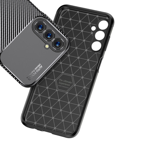 Husa pentru Samsung Galaxy A05s, CarbonFiber, Premium, Black