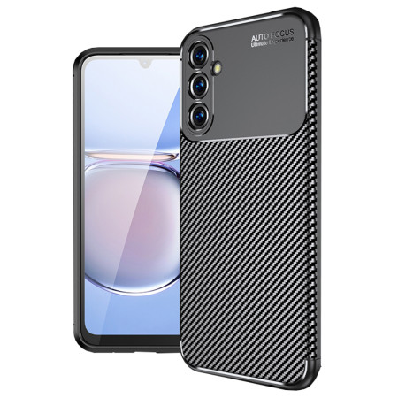 Husa pentru Samsung Galaxy A05s, CarbonFiber, Premium, Black