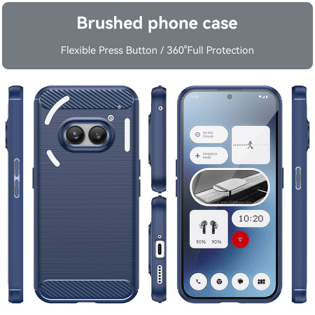 Husa Carbon pentru Nothing Phone (2a), Tech Protects, Blue