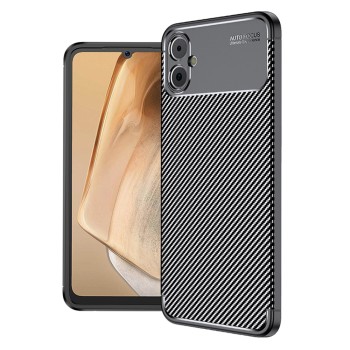 Husa pentru Samsung Galaxy A05, CarbonFiber, Premium, Black