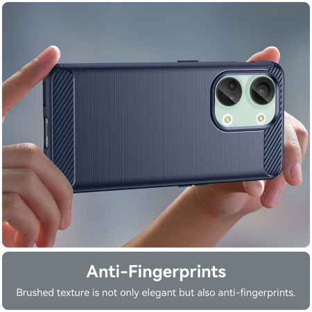 Husa Carbon pentru OnePlus Nord 3, Tech Protects, Blue