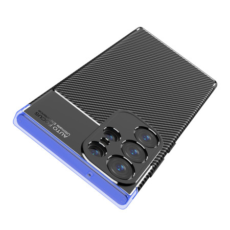 Husa pentru Samsung Galaxy S23 Ultra, CarbonFiber, Premium, Black