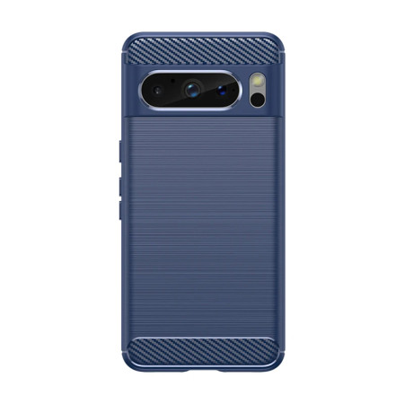 Husa Carbon pentru Google Pixel 8 Pro, Tech Protects, Blue
