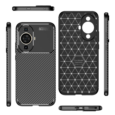 Husa pentru Huawei nova 11 / nova 12s, CarbonFiber, Premium, Black