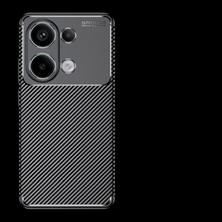Husa pentru Xiaomi Redmi Note 13 4G, CarbonFiber, Black