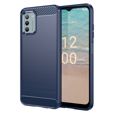 Husa Carbon pentru Nokia G22, Tech Protects, Blue