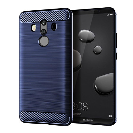 Husa Carbon pentru Huawei Mate 10 Pro, Tech Protects, Blue