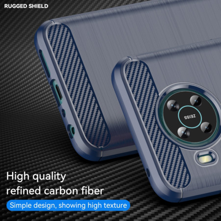 Husa Carbon pentru Nokia X10 / X20, Tech Protects, Blue