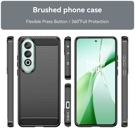 Husa Carbon pentru OnePlus Nord CE 4, Tech Protects, Black