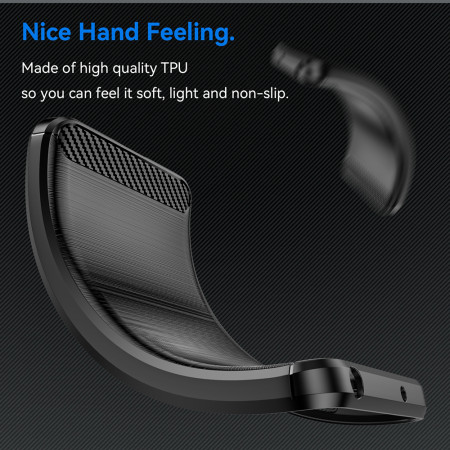 Husa Carbon pentru OnePlus Nord CE 4, Tech Protects, Black