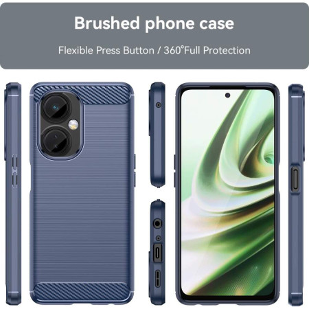 Husa Carbon pentru OnePlus Nord CE 3 Lite, Tech Protects, Blue