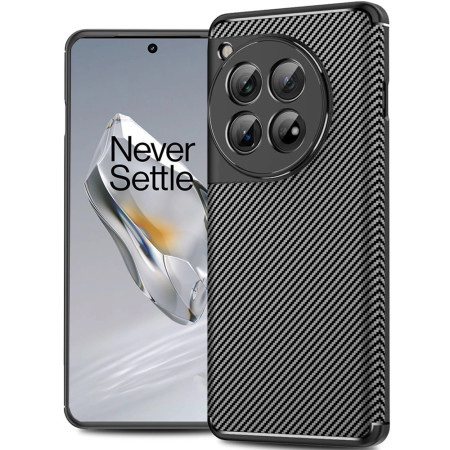 Husa pentru OnePlus 12, CarbonFiber, Premium, Black