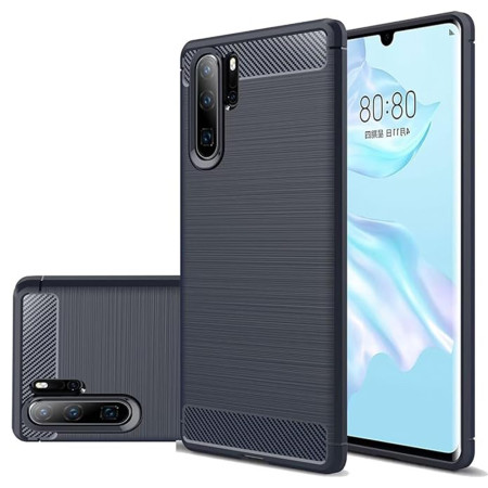 Husa Carbon pentru Huawei P30 Pro / P30 Pro New Edition, Tech Protects, Blue