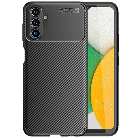 Husa pentru Samsung Galaxy A13 5G / A04s, CarbonFiber, Premium, Black