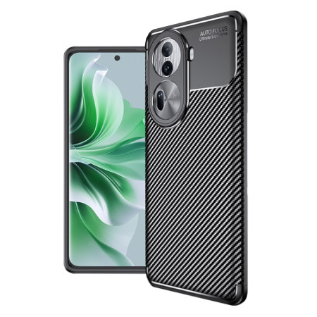 Husa pentru Oppo Reno 11 Pro, CarbonFiber, Black