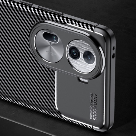 Husa pentru Oppo Reno 11 Pro, CarbonFiber, Black