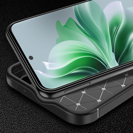 Husa pentru Oppo Reno 11 Pro, CarbonFiber, Black