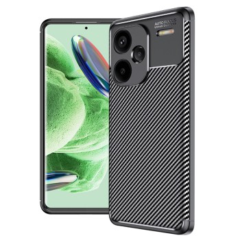 Husa pentru Xiaomi Redmi Note 13 Pro Plus 5G, CarbonFiber, Premium, Black