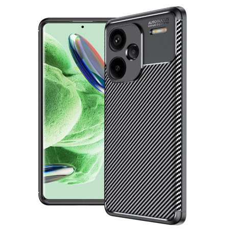 Husa pentru Xiaomi Redmi Note 13 Pro Plus 5G, CarbonFiber, Premium, Black