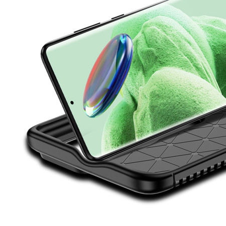 Husa pentru Xiaomi Redmi Note 13 Pro Plus 5G, CarbonFiber, Premium, Black
