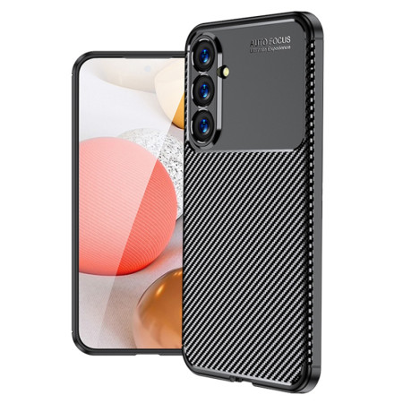 Husa pentru Samsung Galaxy S23 FE, CarbonFiber, Premium, Black