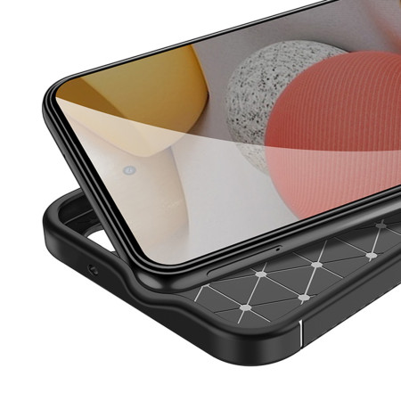 Husa pentru Samsung Galaxy S23 FE, CarbonFiber, Premium, Black