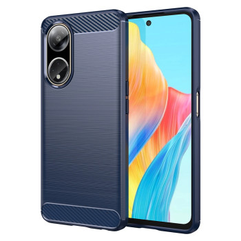 Husa Carbon pentru Oppo A98 5G, Tech Protects, Blue