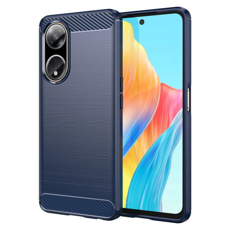 Husa Carbon pentru Oppo A98 5G, Tech Protects, Blue